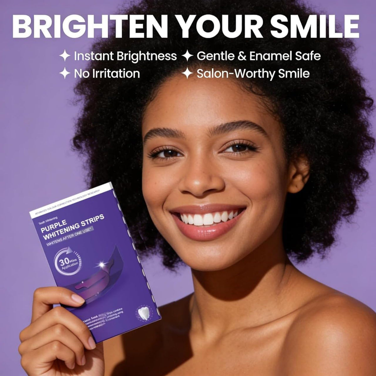 Purple Teeth Whitening Strips. 100% Original Product