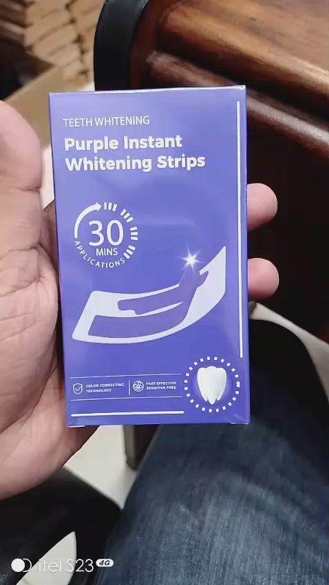Purple Teeth Whitening Strips. 100% Original Product